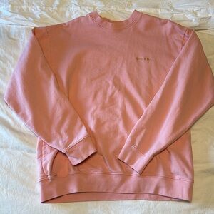 pink sporty & rich crewneck